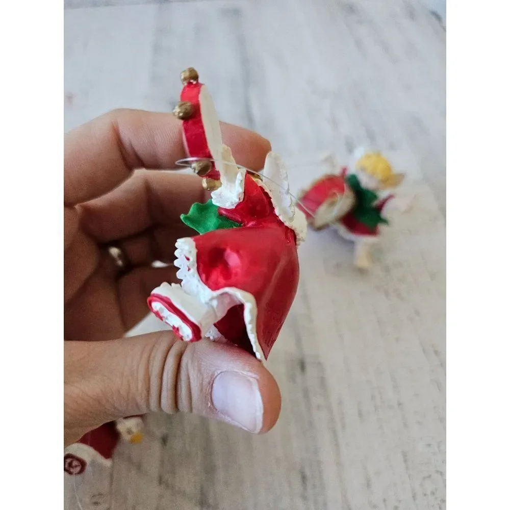 Silvestri Cheryl‎ Johnson Cherub ornament angel musical band drum Xmas tree
